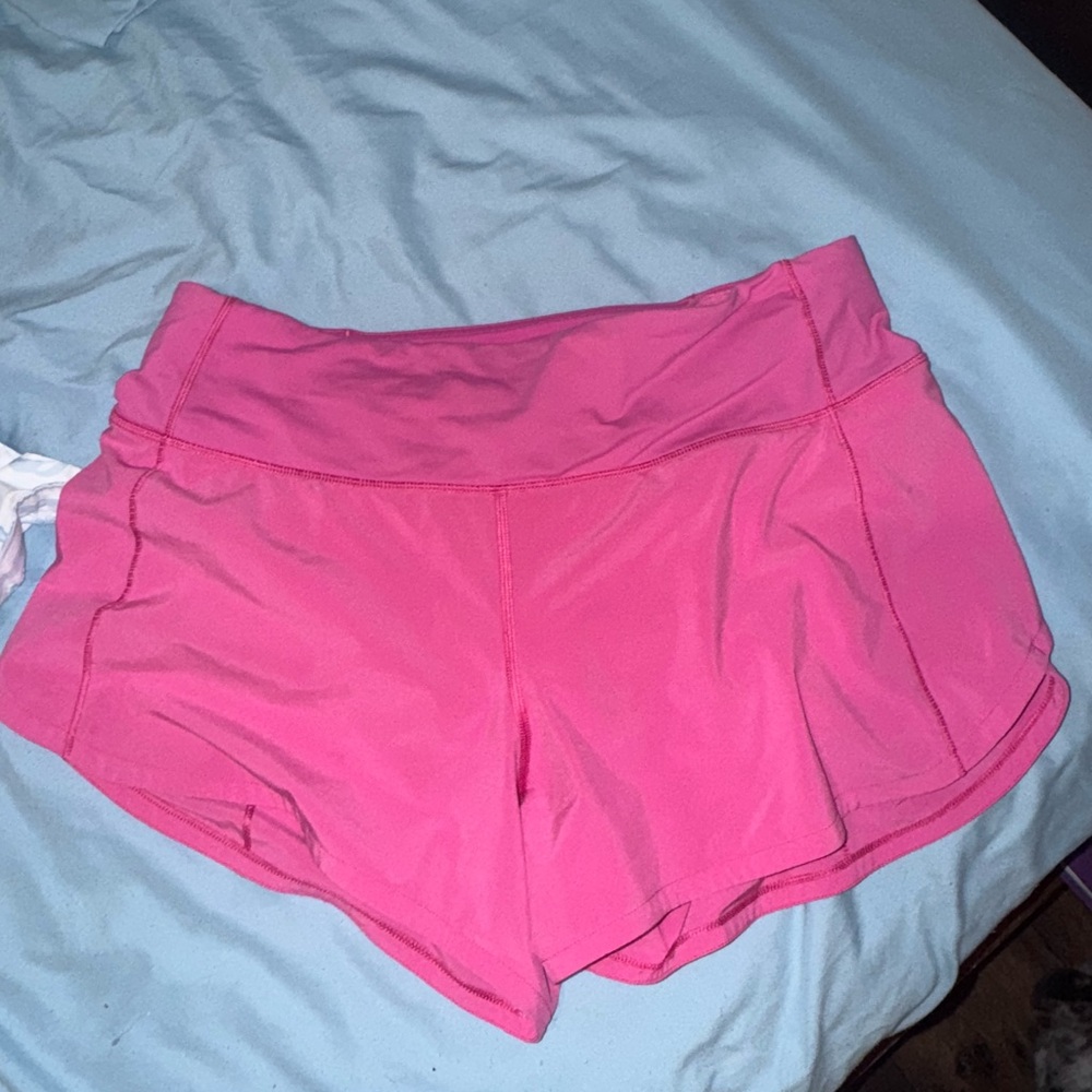 Lululemon Athletica Vibrant Pink Athletic Shorts